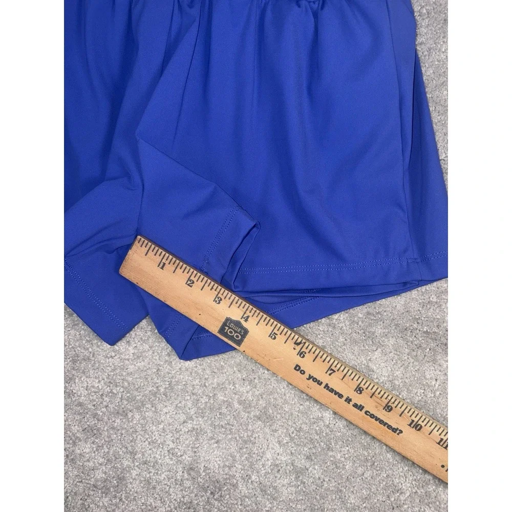 Halara SoftlyZero Airy Super High Waist 2-in-1 Yoga Shorts 3''  Blue